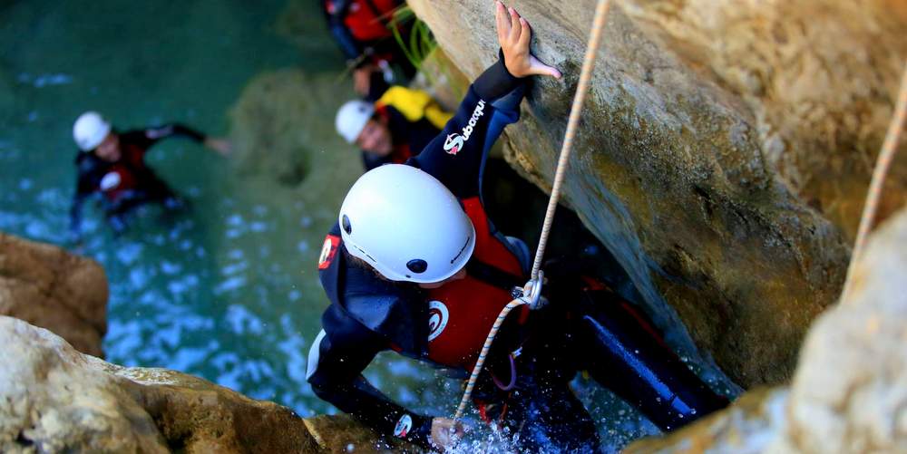 Canyoning ideas for hens in Marbella