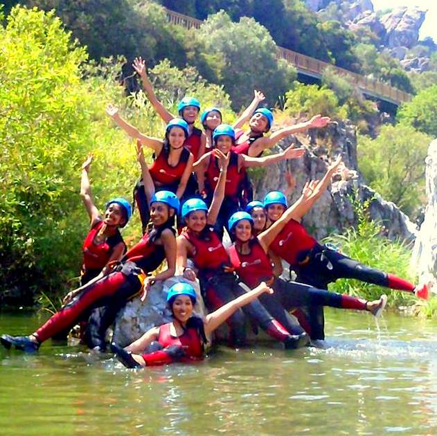Canyoning with one of our hen parties